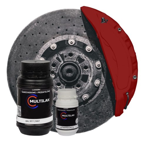 Lakier do zacisków hamulcowych farba RAL 3011 mat Multilak 205ml