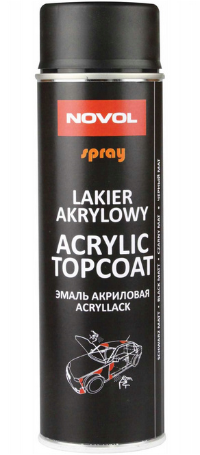 NOVOL LAKIER AKRYLOWY CZARNY MAT NOVOL LAKIER AKRYLOWY CZARNY MAT