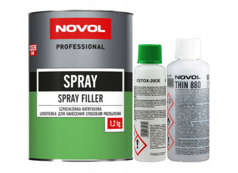 NOVOL SZPACHLÓWKA NATRYSKOWA SPRAY 1,2kg NOVOL SZPACHLÓWKA NATRYSKOWA SPRAY 1,2kg