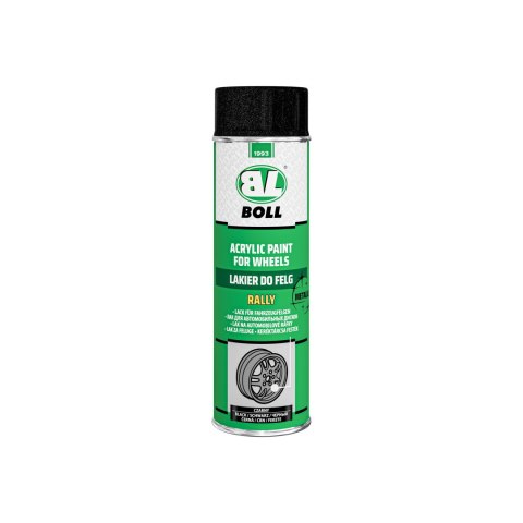 Lakier do felg samochodowych rally CZARNY METALLIC - Spray