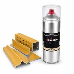 SPRAY LAKIER FARBA DO ALUMINIUM RAL 1003 POŁYSK