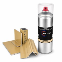 SPRAY LAKIER FARBA DO ALUMINIUM RAL 1004 POŁYSK