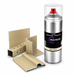 SPRAY LAKIER FARBA DO ALUMINIUM RAL 1012 POŁYSK