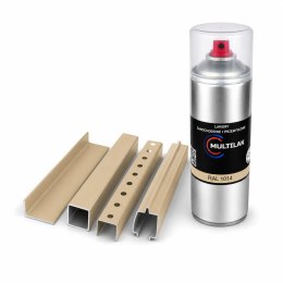 SPRAY LAKIER FARBA DO ALUMINIUM RAL 1014 POŁYSK