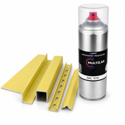 SPRAY LAKIER FARBA DO ALUMINIUM RAL 1016 POŁYSK