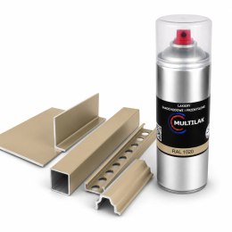 SPRAY LAKIER FARBA DO ALUMINIUM RAL 1020 POŁYSK