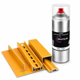 SPRAY LAKIER FARBA DO ALUMINIUM RAL 1028 POŁYSK