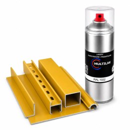 SPRAY LAKIER FARBA DO ALUMINIUM RAL 1032 POŁYSK