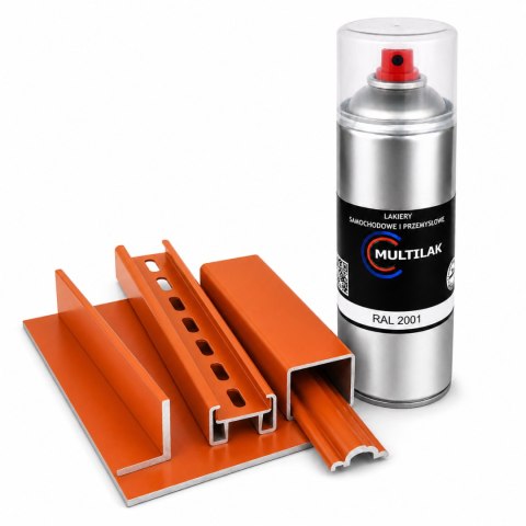 SPRAY LAKIER FARBA DO ALUMINIUM RAL 2001 POŁYSK