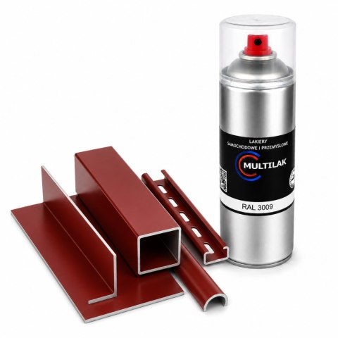 SPRAY LAKIER FARBA DO ALUMINIUM RAL 3009 POŁYSK