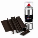 SPRAY LAKIER FARBA DO ALUMINIUM RAL 8019 POŁYSK
