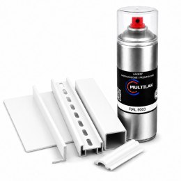 SPRAY LAKIER FARBA DO ALUMINIUM RAL 9003 POŁYSK