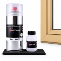 Profesjonalny lakier w sprayu do okien PVC, ABS i PS – zestaw 400 ml MAT