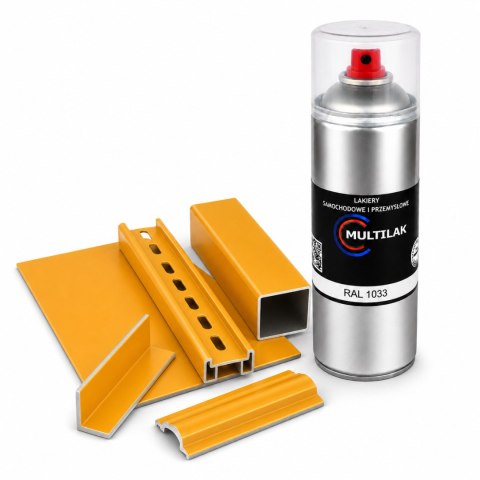 SPRAY LAKIER FARBA DO ALUMINIUM RAL 1033 MAT