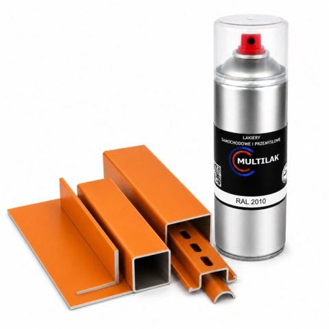 SPRAY LAKIER FARBA DO ALUMINIUM RAL 2010 MAT