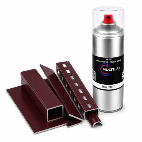 SPRAY LAKIER FARBA DO ALUMINIUM RAL 3007 MAT