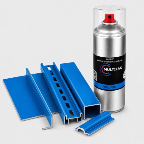 SPRAY LAKIER FARBA DO ALUMINIUM RAL 5007 MAT