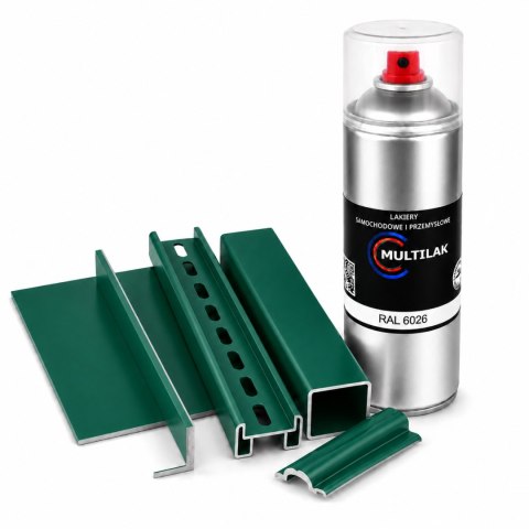 SPRAY LAKIER FARBA DO ALUMINIUM RAL 6026 MAT