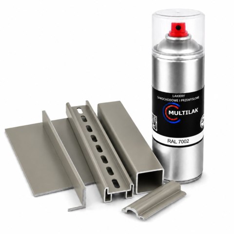 SPRAY LAKIER FARBA DO ALUMINIUM RAL 7002 MAT