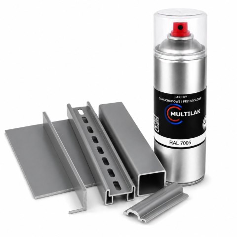 SPRAY LAKIER FARBA DO ALUMINIUM RAL 7005 MAT