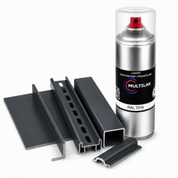 SPRAY LAKIER FARBA DO ALUMINIUM RAL 7016 MAT