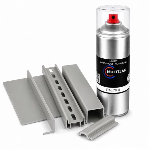 SPRAY LAKIER FARBA DO ALUMINIUM RAL 7036 MAT