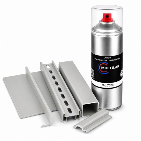 SPRAY LAKIER FARBA DO ALUMINIUM RAL 7038 MAT