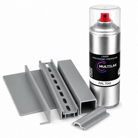 SPRAY LAKIER FARBA DO ALUMINIUM RAL 7042 MAT