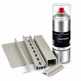 SPRAY LAKIER FARBA DO ALUMINIUM RAL 7044 MAT