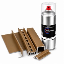 SPRAY LAKIER FARBA DO ALUMINIUM RAL 8000 MAT