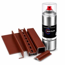 SPRAY LAKIER FARBA DO ALUMINIUM RAL 8002 MAT