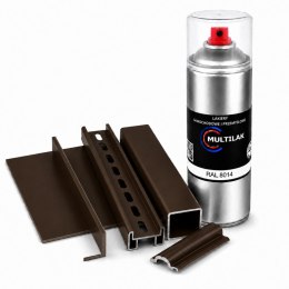 SPRAY LAKIER FARBA DO ALUMINIUM RAL 8014 MAT